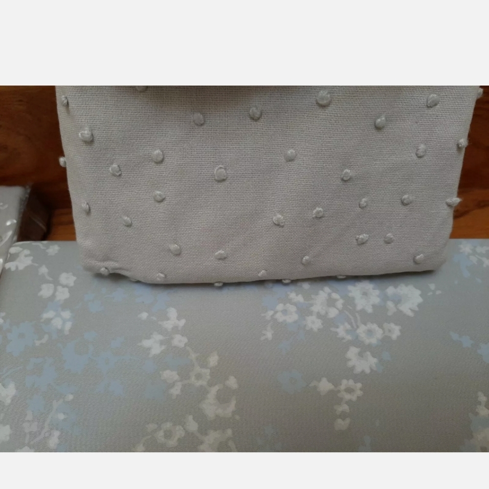 Barbara Barry RARE Clover Leaf KING duvet cover 2 Textured Knot Euro shams - Picture 6 of 11